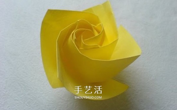 Detailed PT rose folding diagram and handmade PT rose origami tutorial