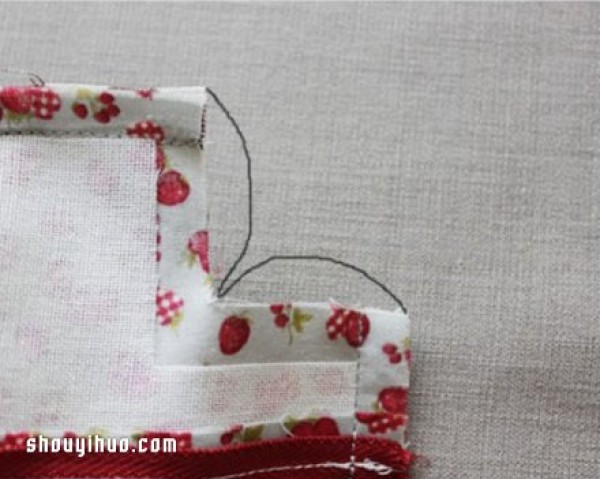 Cute lunch bag making tutorial, illustrations of how to make handmade lunch bags