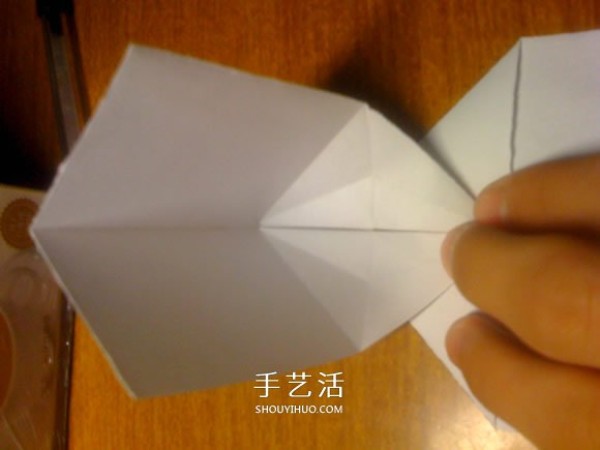 How to make origami crane rings, illustrated process