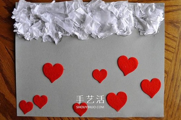 Teachers Day Creative Greeting Card: Beautiful Handmade Love Rain Greeting Card