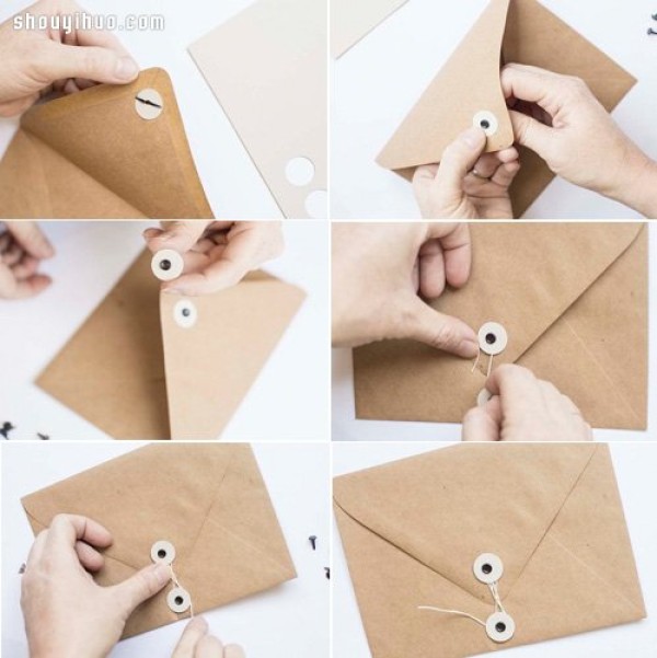 Classic style official document envelope origami handmade illustrated tutorial