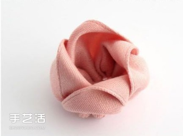 Non-woven rose hairpin DIY handmade fabric rose hairpin production