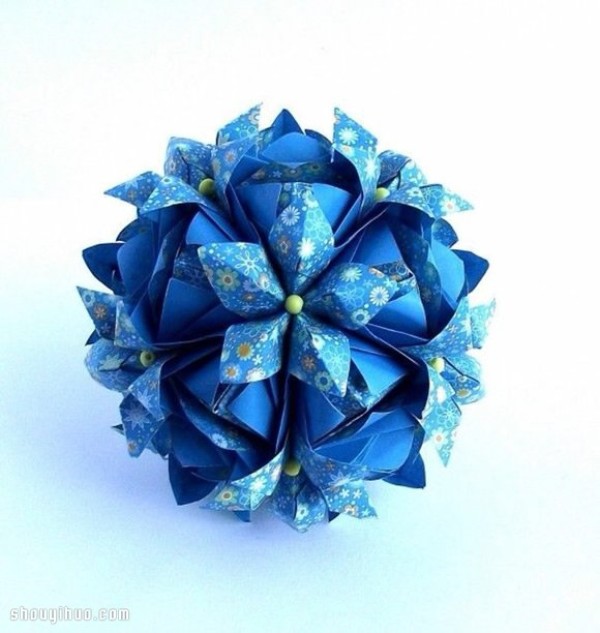 Appreciation of the beautiful handmade origami flower balls (3)