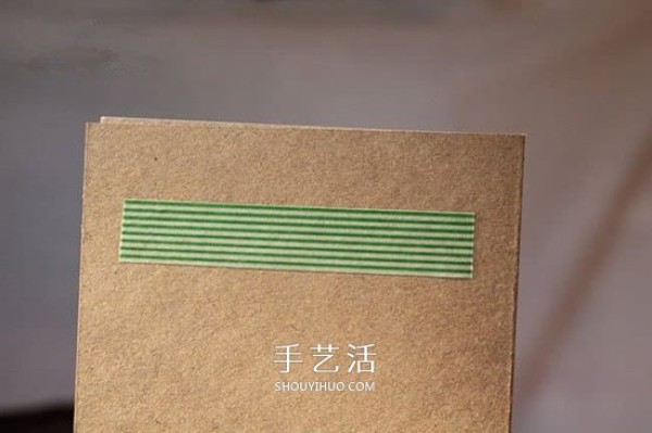 The simplest Christmas greeting card DIY to paste Christmas greeting cards using tape paper