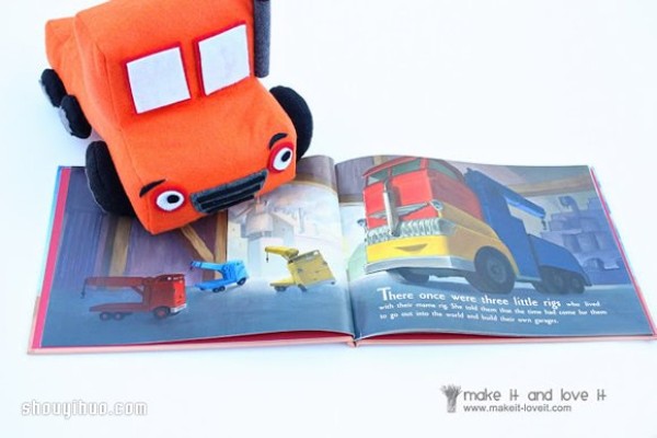 How to make cute non-woven toy trucks and vans with fabric art