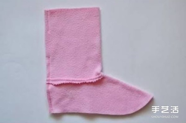 Tutorial on how to make baby boots with drawings of handmade fabric baby boots