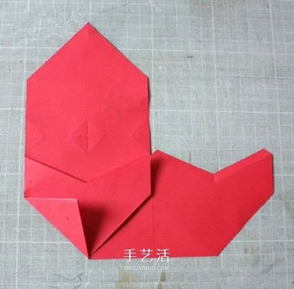 How to fold red envelopes from cardboard and illustrate how to make New Years love red envelopes by hand