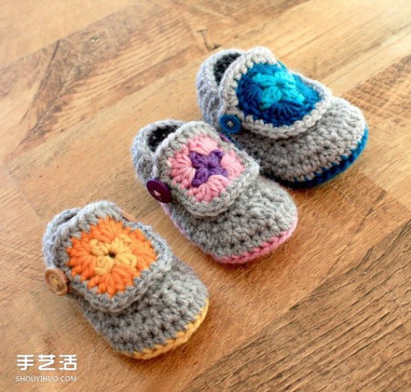 Super Q woolen knitted baby shoes, handmade baby woolen shoes pictures