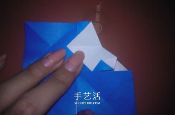 How to fold a flat crab with a diagram that looks like a small crab origami