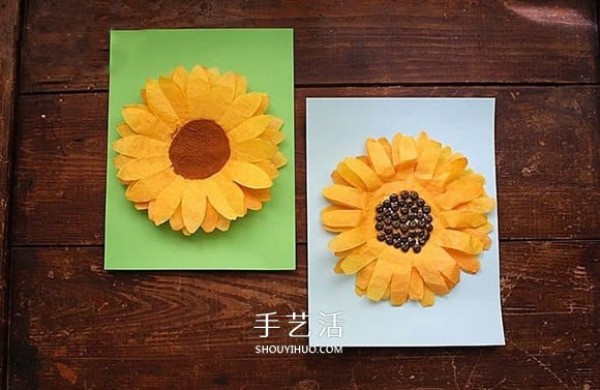 New Years greeting card, prepare a beautiful DIY sunflower greeting card now