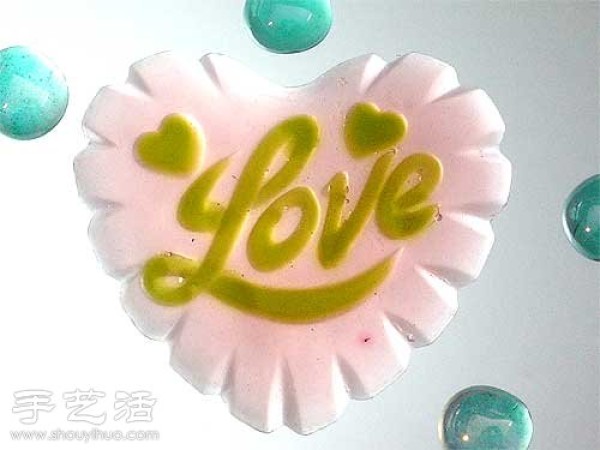 DIY heart-shaped soap handmade soap making method