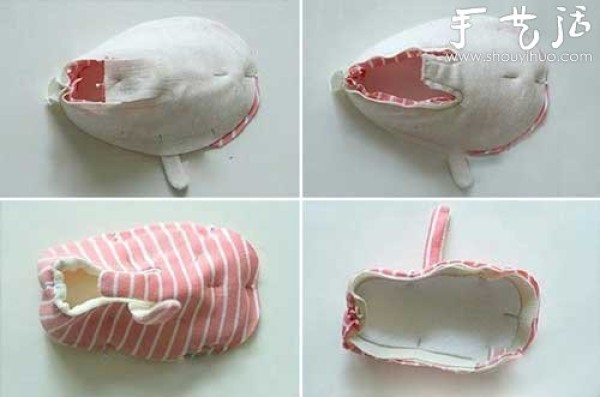 Handmade fabrics make cute and comfortable baby shoes