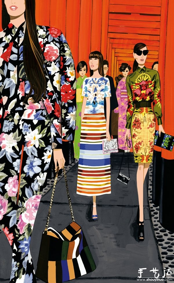 Spanish Jordi Labanda illustration design——VOGUE JAPAN