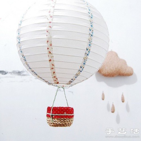 Super cute hot air balloon handmade illustrated tutorial