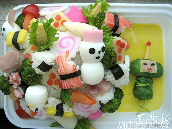 Cute and funny cartoon bento DIY