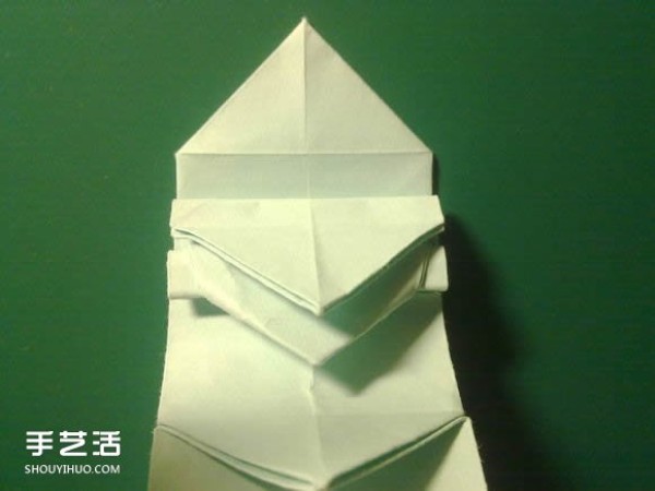 Detailed illustration of the folding process of Hatsune Miku origami