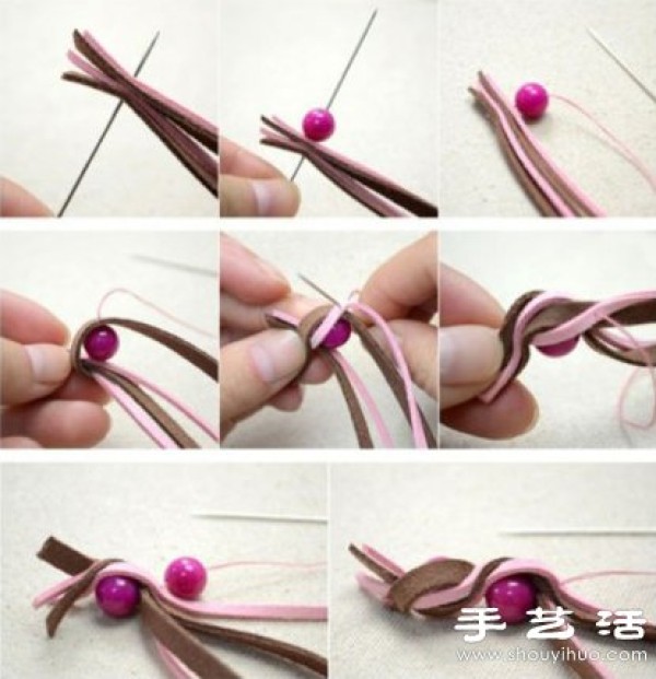 Beautiful Leather Beaded Bracelet DIY Handmade Tutorial