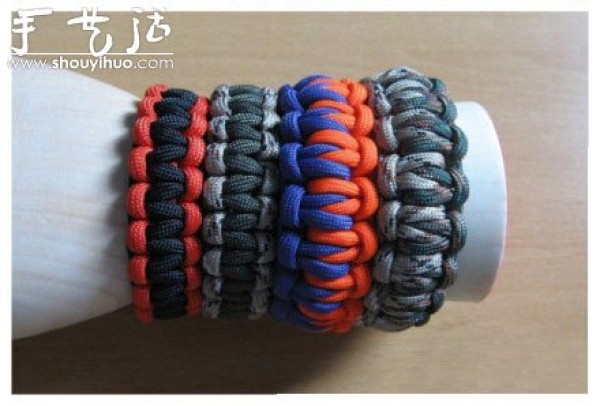 Tutorial on how to weave beautiful bracelets by hand with rope