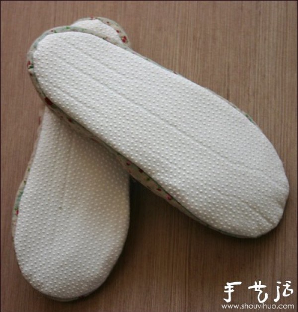 Beautiful and warm home-made cloth shoes