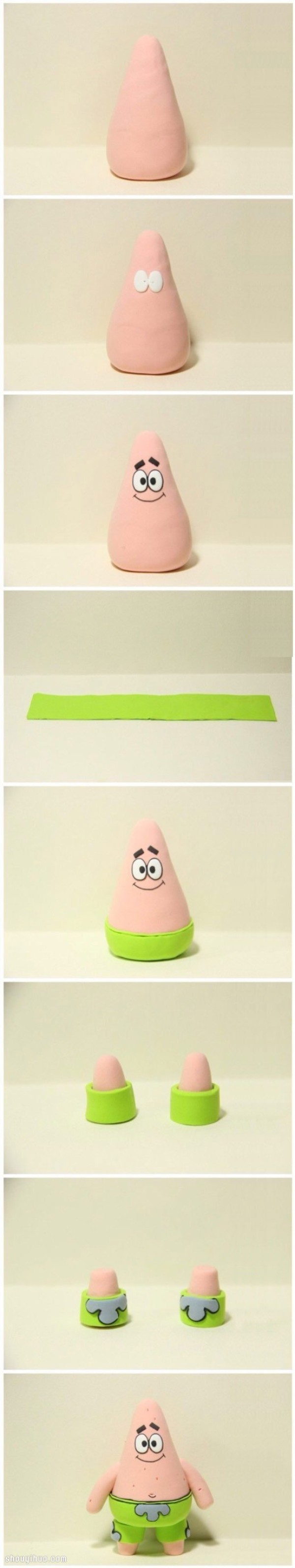 SpongeBob SquarePants Patrick Star Doll DIY Handmade Clay Polymer Clay