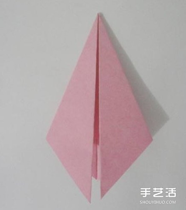 Handmade origami peach step by step diagram, peach folding illustrated tutorial