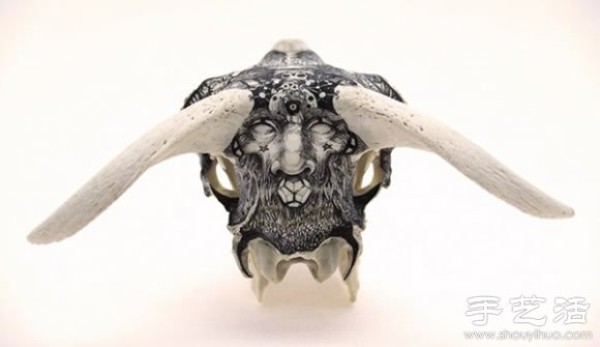 Animal bonesDIY fantasy hand-painting on heads and stones