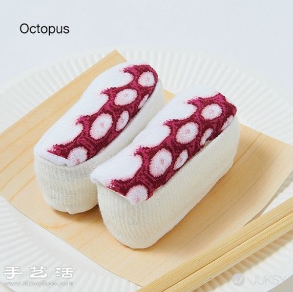 Creative sashimi sushi socks invented by Japanese people