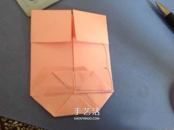 Creative paper box/paper basket origami illustration, shirt and tie is cute! 