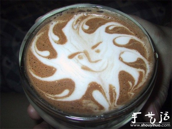 Cute coffee latte art