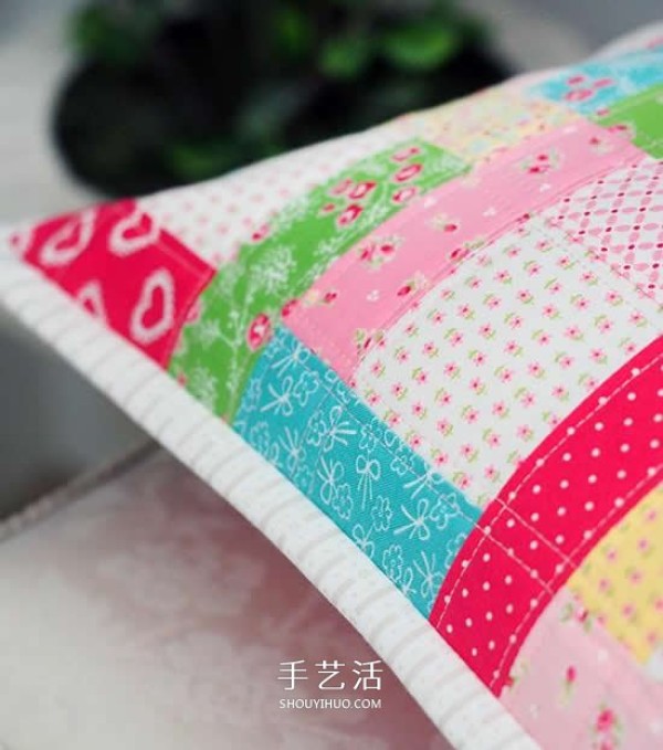 How to make homemade patchwork cushions with illustrations of making small fresh cushions