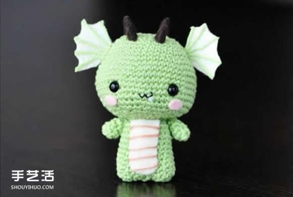 Knitting to make cute little dragons with crochet DIY