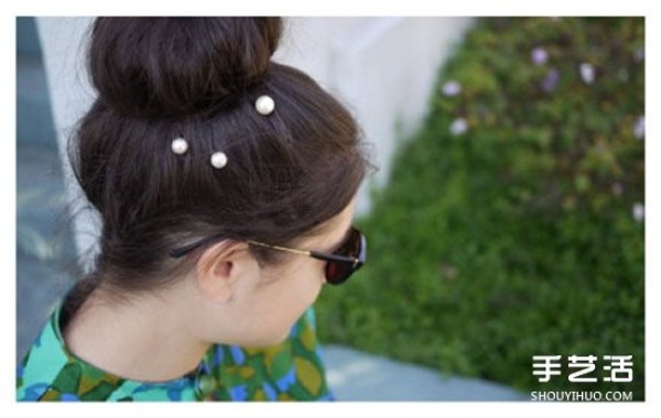 How to make your own pearl hairpins, tutorial and simple DIY pearl hairpins and illustrations