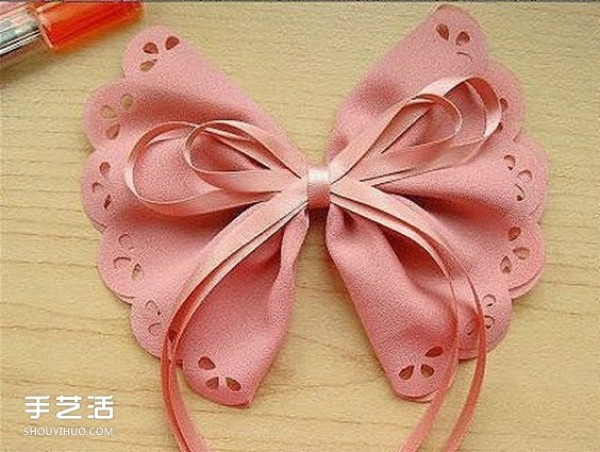 Two types of bow hair accessories, DIY fabric bow hair accessories and hairpin production