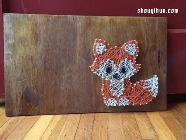 String Art art uses nails and threads to DIY decorative paintings