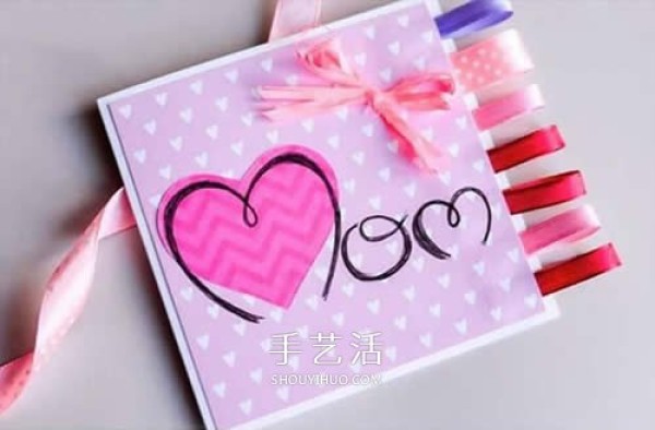 Pink love greeting cards to make homemade Mothers Day/Valentines Day cards