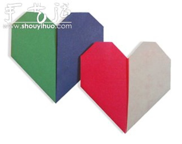 Appreciation of various "heart"-shaped origami works