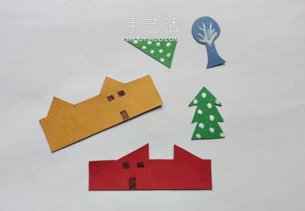 Tutorial on how to make a Christmas winter town with cardboard