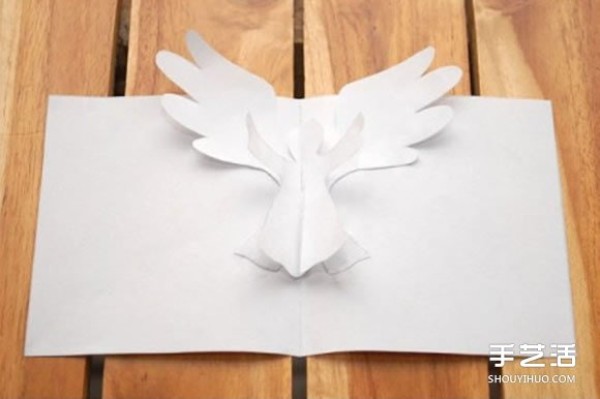 How to make greeting cards from A4 paper and make creative three-dimensional angel greeting cards by hand