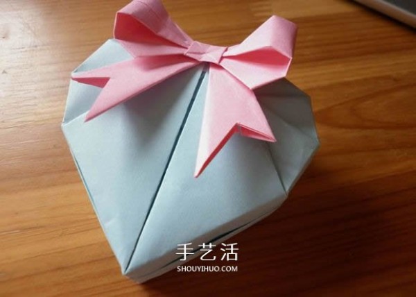 How to fold a love box with a lid origami Valentines Day love box