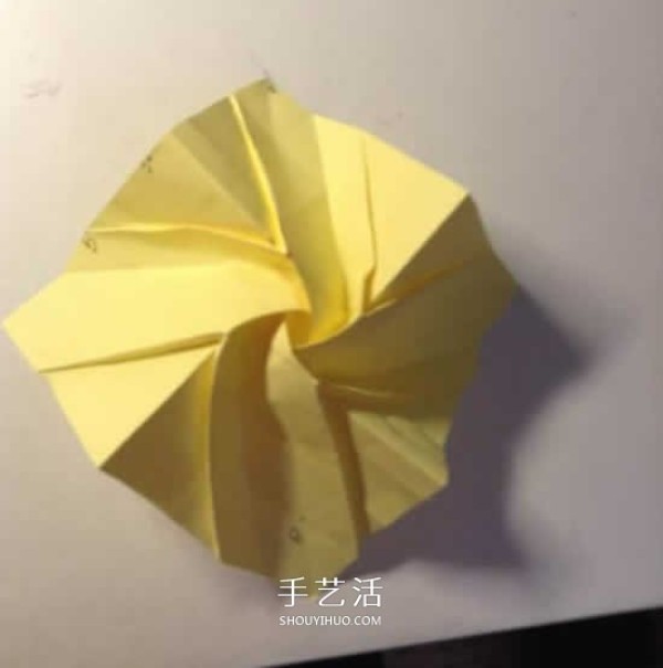 The original folding method of Weiwei Rose, detailed origami rose process steps