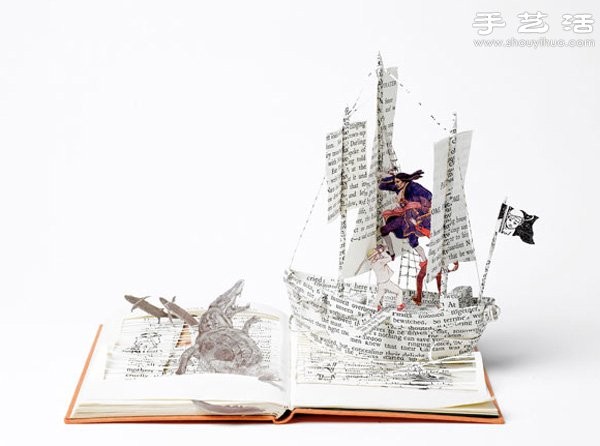 Appreciation of exquisite and delicate book paper sculptures