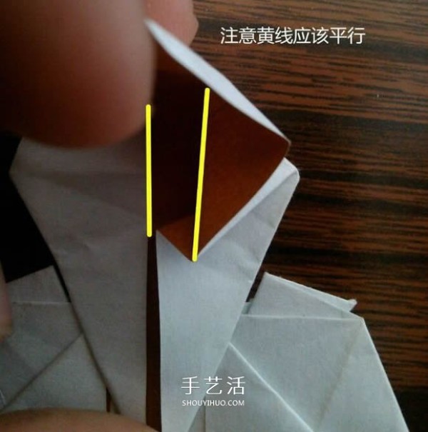 The origami method of complex small animal origami 3D squirrel with CP diagram