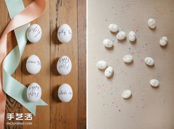 Use watercolor painting and tattoo stickers to DIY beautiful egg decorations