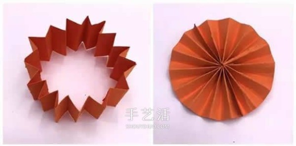 How to fold a three-dimensional apple for children, a simple origami apple illustrated tutorial