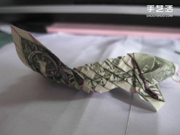 How to fold origami dollar carp and how to fold carp with dollars