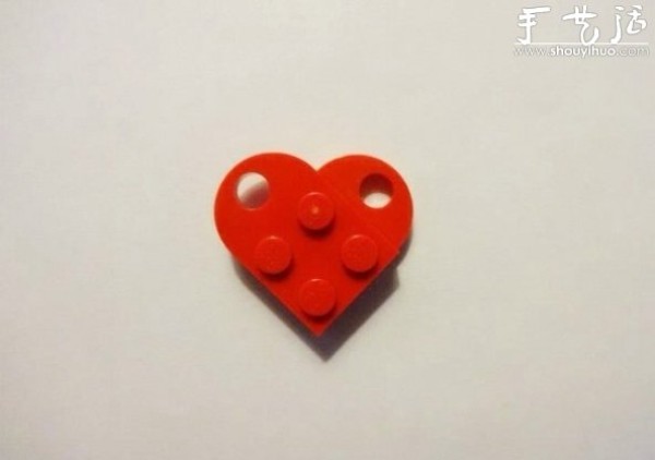 Lego brick creative DIY heart-shaped necklace pendant tutorial