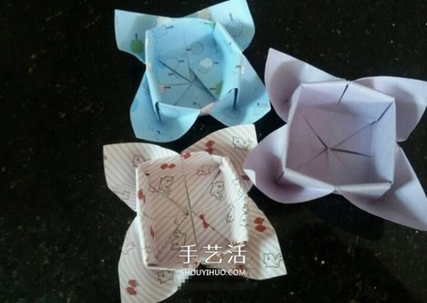 How to fold a special paper box and how to fold a four-leaf clover box