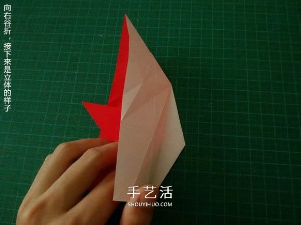 Illustrated tutorial on how to fold the Christmas crane How to fold the Christmas crane