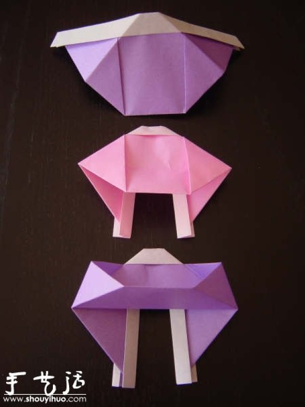 Another Japanese napkin origami method