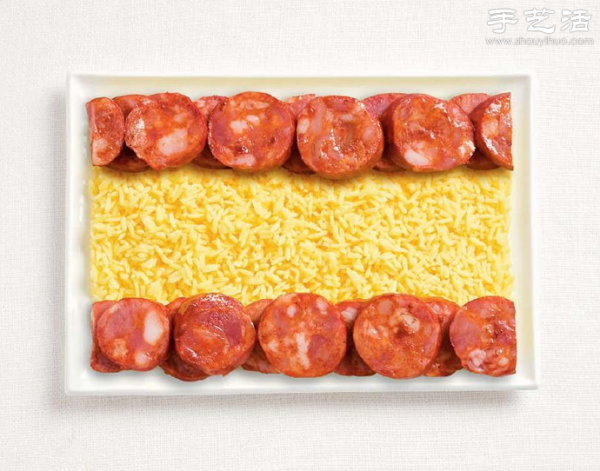 Food Creative Plating DIY Flags of World Countries